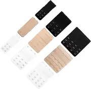 [OATIPHO] Nylon Bra Extender Hooks 3 Rows Bra Buckle for Underwear Extension for Sticky Hooks