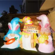 Spring Easter Inflatable Gnomes Airblown Party Home Decor Holiday Lawn Lighted