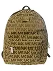 NEW! Michael Kors Jet Set MK Large Canvas Backpack-Beige/Mocha