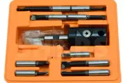 2" Boring head 3/4" Shank + 9pcs Carbide Tipped 1/2" Boring Bar Set L]