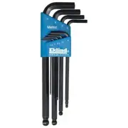 HEX KEY SET 9 PC BALL END METRI LNG 1.5-10MM EKL13609 Brand New!