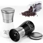 2Pcs Salt and Pepper Grinder Manual Salt Pepper Mill Grinder Coarseness Salt☧
