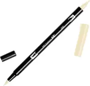 56617 Dual Brush Pen Art Marker, 990 - Light Sand, 1-Pack. Blendable, Brush and