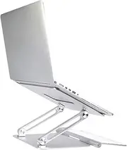 Laptop Stand, Ergonomic Height Adjustable Notebook Computer Holder Aluminum Alloy Material Compatible with MacBook, Air, Pro More 11-17 Inch