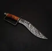 Kukri Knife, Kukri Battle Ready, Handmade Damascus Steel 16 Inches, With Sheath
