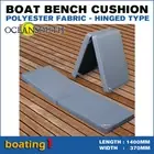 Boat Bench Seat Cushion/Deck Cushion 1400 x 370mm High Quality Polyester Fabric