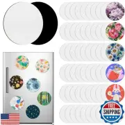 ZhouBoat 60 Pcs Magnetic Canvas Panel Mini Canvas Boards for Painting 3 Inch