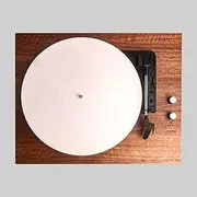 Turntable Slipmat White Wool Mat, 12 Inch Turntable Mat Anti-Static for LP Vinyl Record，Record Player Accessories Professional Tuning Equipment Improve Sound (White)