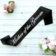 Black 'Mother Of The Groom' Sash