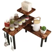 Kitchen Countertop Organizer Corner Shelf Bathroom Counter Organizer 3 Tier C...