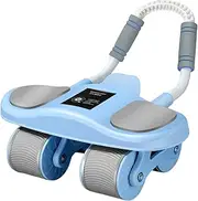 Ab Wheel - Ab Roller Exercise Wheel | Automatic Rebound Trainer with Elbow Support | Workout Equipment Machine | Core Training Roller for Abdominal Daily Exercise for Strength Training Gym Home