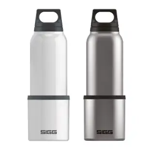 【SIGG】超值2入組 H&C 不鏽鋼附杯保溫杯 - 500ml(長效保溫12小時 保冷19小時)(保溫瓶)