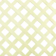 NEW Plastic Lattice Screen Reeded Cream 1200 x 2400mm Panel