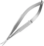 1 Pcs Curved Iris Scissors, Micro Scissors, Fine Straight Nail Scissors, Cuticle Trimmer Straight, Pointed Tip Grooming Kit, Curved Micro Scissor, for Dry, Dead Skin,Skin Car