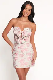 [PUP71] Fable Mini Dress - Pink Floral XS Pink
