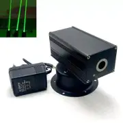 Green Beam 532nm 200mW Dot 180°Rotation Laser Module KTV Bar+ 12V Adapter