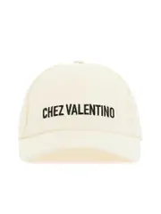 Valentino Garavani Baseball Cap With Chez Valentino Lettering