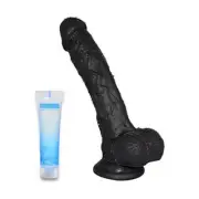 PALOQUETH Realistic Ultra-Soft Dildo for Beginners with Flared Suction Cup Base,