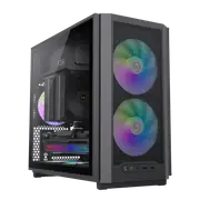 GameMax F36 BK Micro-ATX Gaming Case 3x ARGB fan