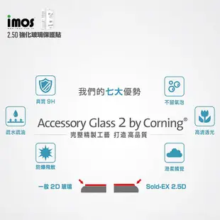 【imos】iPhone 12 Pro Max 2.5D點膠窄黑邊防塵網玻璃保護貼 康寧玻璃貼 保護膜 鋼化膜