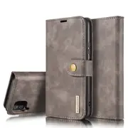 DG.Ming Samsung Galaxy A12 Detachable Classic Wallet Case Cover A125 [Grey]