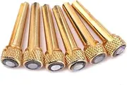 ERINGOGO Guitar Bridge Pins Replacement Parts for Acoustic Guitar Durable Bone Bridge Pins for Improved Tone Easy Installation for Restoring Appearance and Functionality