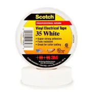 3M Super 35 White Electrical Tape, 3/4'' X 66' (1 per pack)