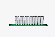 Tools USA 1/2 Drive 11 Piece 6 Point Metric Deep Chrome Socket Set