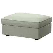 KIVIK footstool with storage, Gunnared light green
