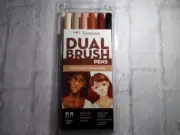 Tombow Dual Brush Pens Portrait Palette 6PK Blendable Lettering Art Crafts NEW