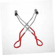 FELTECHELECTR Stainless Steel Tongs for Canning Jar Non-Slip Bottle Clip Scalding Feature for Kitchen Use