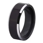 Black Tungsten Carbide Ring for Men
