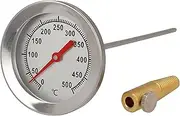 Lantelme® 500 Degree Pizza Oven Thermometer Stainless Steel for Cooking Chamber Temperature Measurement for Oven Grill and Smoker Diameter 6.2 cm (30 cm Probe)