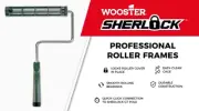 Wooster 9 in. Sherlock Professional Roller Frame, Hands Free Release - 9 in.
