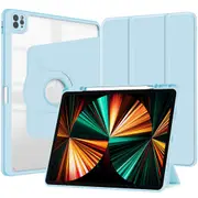 MCC iPad Pro 12.9 (2018) 3rd Gen 360 Rotate Case Cover Pencil Holder Apple [Light Blue]
