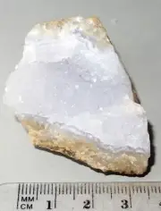 Chalcedony in Blue Lace Cavity - Malawi, Africa Mineral 38x36mm 41g #BL30