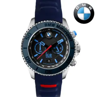 【Ice-Watch】BMW系列 經典限量款 兩眼計時腕錶53mm(深藍色)