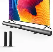 TV Sound Bars, Detachable 2 in 1 Bluetooth 5.3 Sound Bar for TV, 29 inch 2.2 Channel TV Speaker for Surround Sound System, Optical/Aux/USB