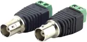 5pcs BNC DC Male Female Connector Video Power Cable Adapter Plug 12V Connectors Adaptor for Led Strip Lights CCTV Camera 5.5X2.1(5pcs BNC Female)