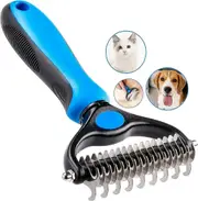Dog Brush Cat Brush, Professional Dog Detangling Comb and Long Hair Dog Brush, Grooming Rake