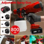 HVLP Cordless Paint Sprayer Airless Electric Spray Gun Kit Handheld Wall Fence