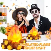 Flame Light Battery Powered Fake Fire Lamps Decorative Realistic LED Night◇Light