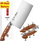 7 Inch Meat Cleaver Chinese Chef Knife German Stainless Steel Ergonomic Handle