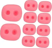 HONITANO Plush Toy Pig Nose Accessories 10pcs DIY Plastic for Craft Projects Educational Toys Kids Play