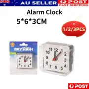 1/2/3 x Alarm Clock Time Office Kids School Study Battery Powered Bed Table Desk