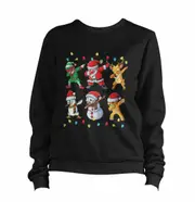 Dabbing Christmas Sweatshirt CrewneckHoodie sweatshirt