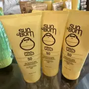 SUN BUM KIDS CLEAR SUNSCREEN LOTION SPF 50 6 OZ (LOT OF 3)
