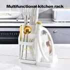 Cutter Holder Detachable Storage Chopsticks Cutlery Pot Cover Holder Multi-grids