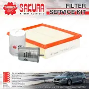 Sakura Oil Air Fuel Filter Service Kit for Audi A4 B5 1.8L 4Cyl 08/95-07/02