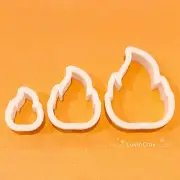 Fire Flame Polymer Clay Cutter Set (style 2)